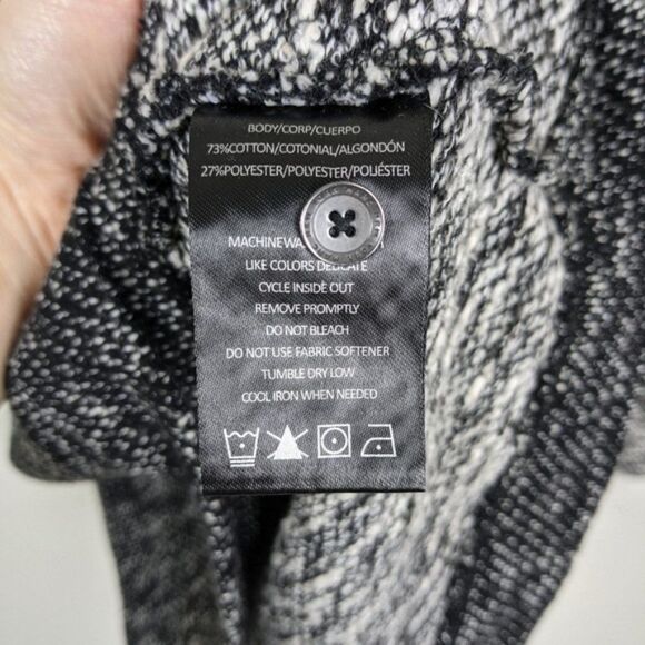 Marc New York Performance Black and White Hooded Pullover Sweatshirt Small - Picture 7 of 9